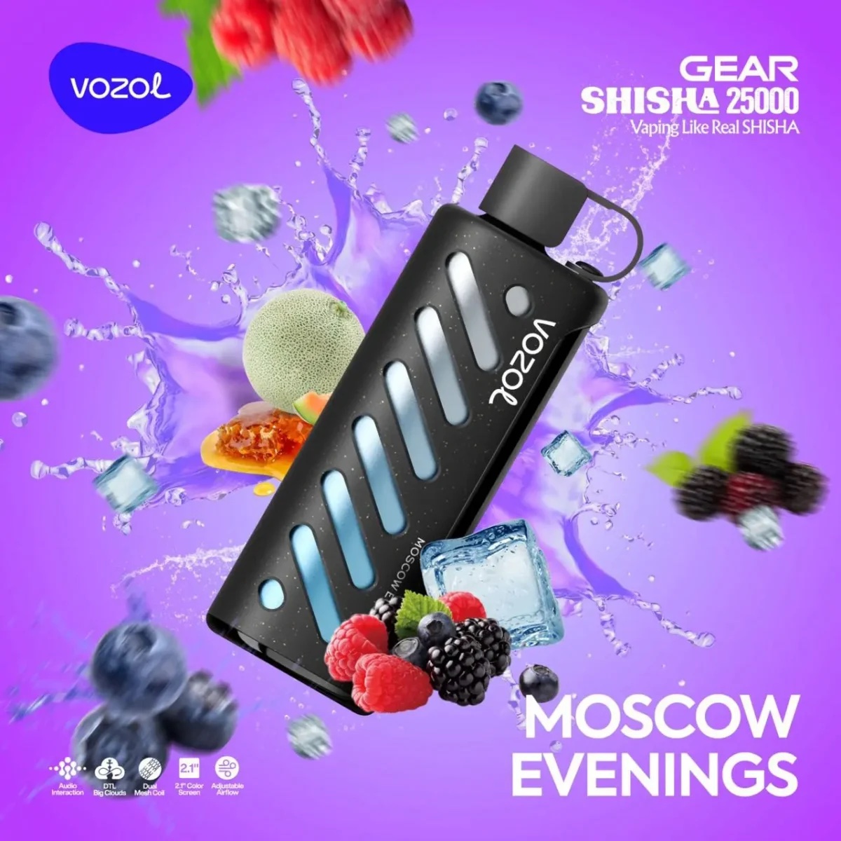 VOZOL GEAR SHISHA 25000 MOSCOW EVENINGS
