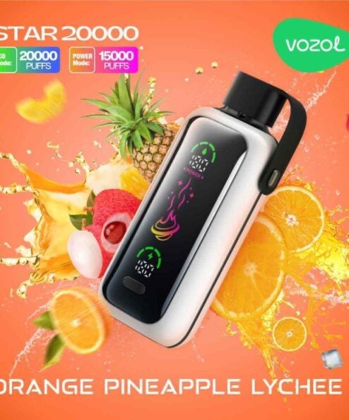 VOZOL STAR 20000 ORANGE PINEAPPLE LYCHEE