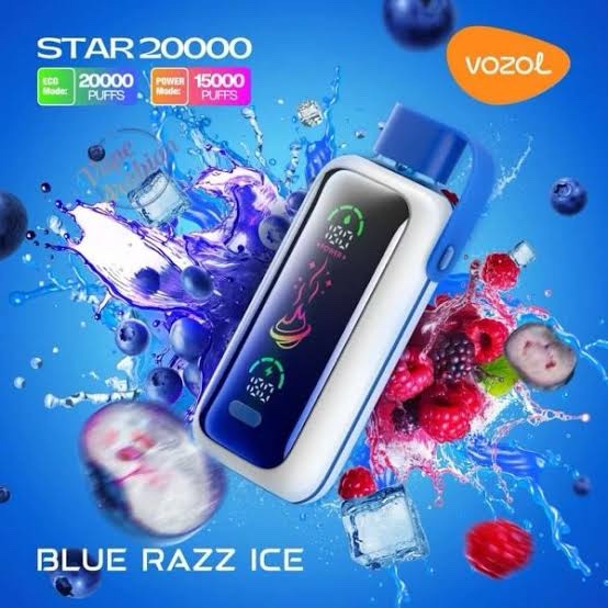 VOZOL STAR 20.000 BLUE RAZZ ICE