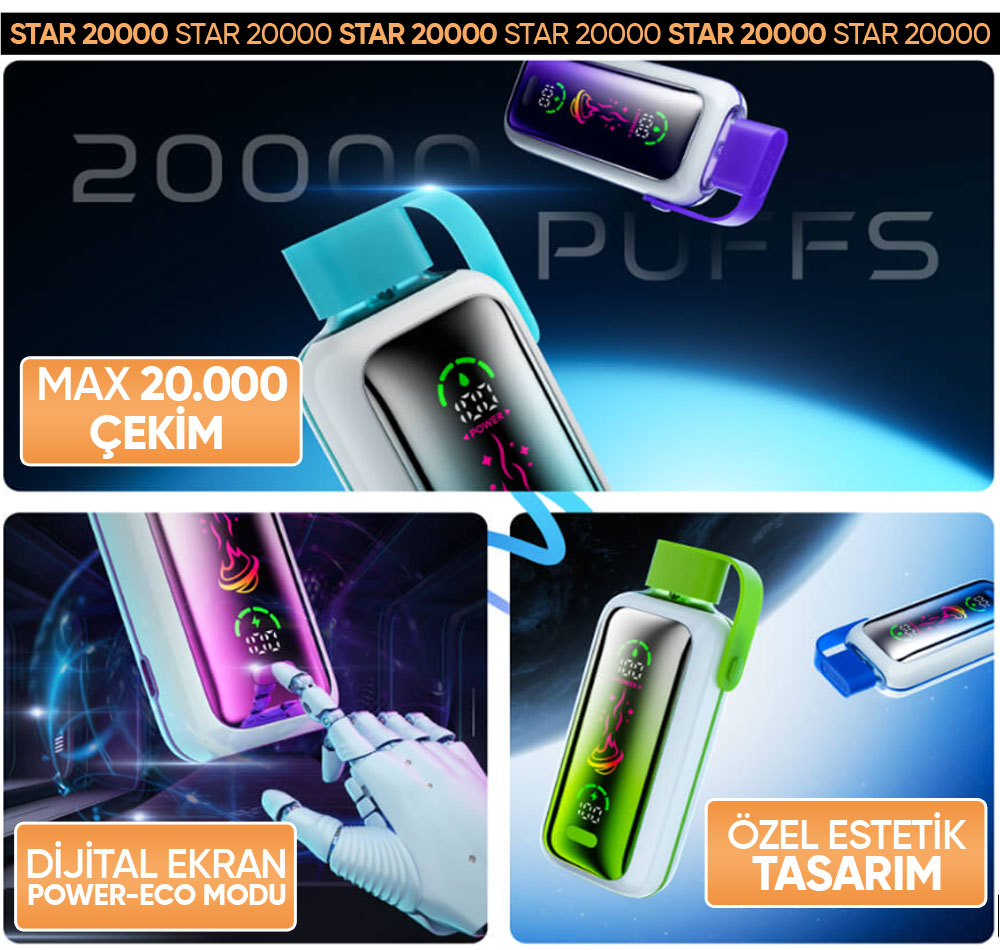 Vozol Star 20000 Cherry Cola Tanıtım Görseli