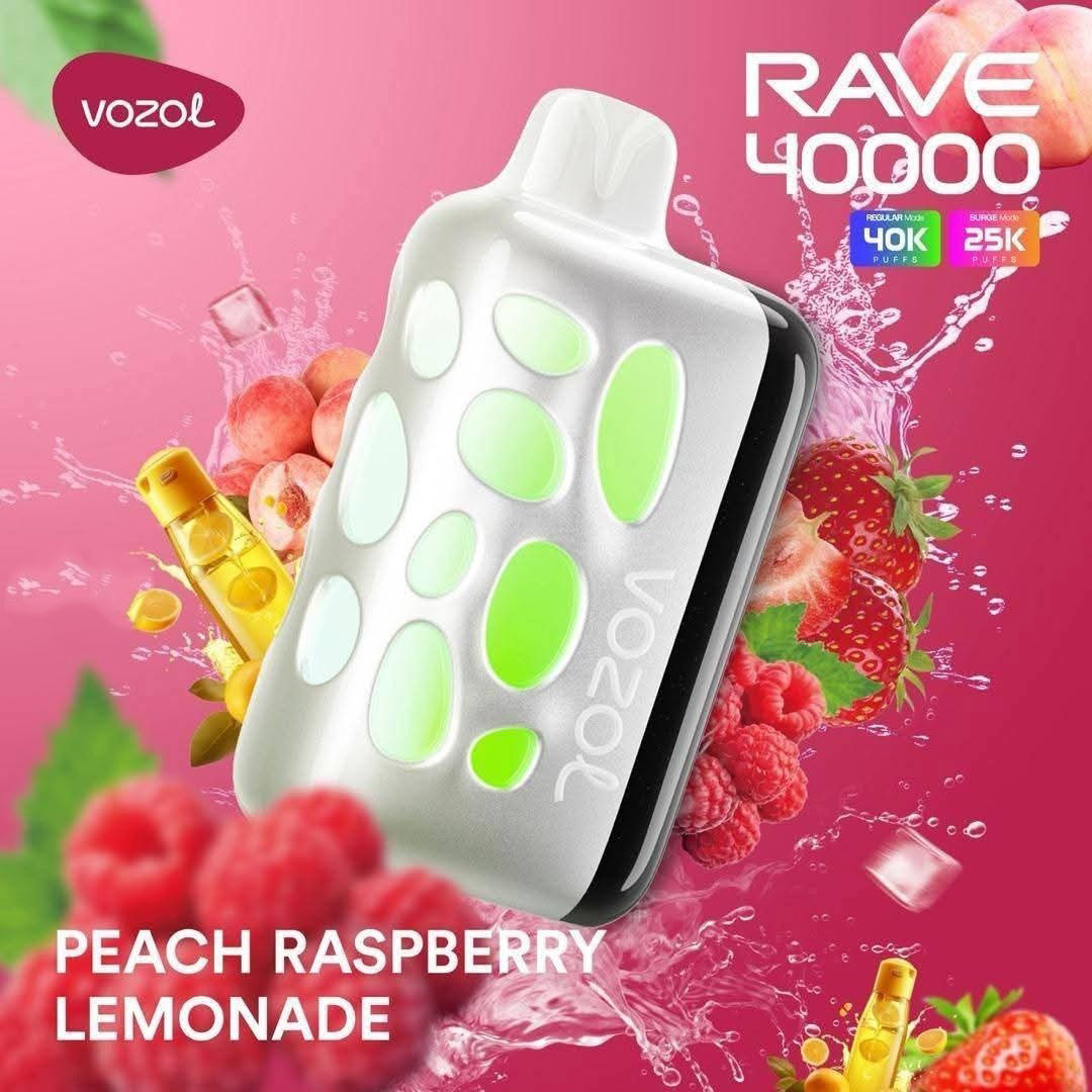 Vozol Rave 40000 Peach Raspberry Lemonade